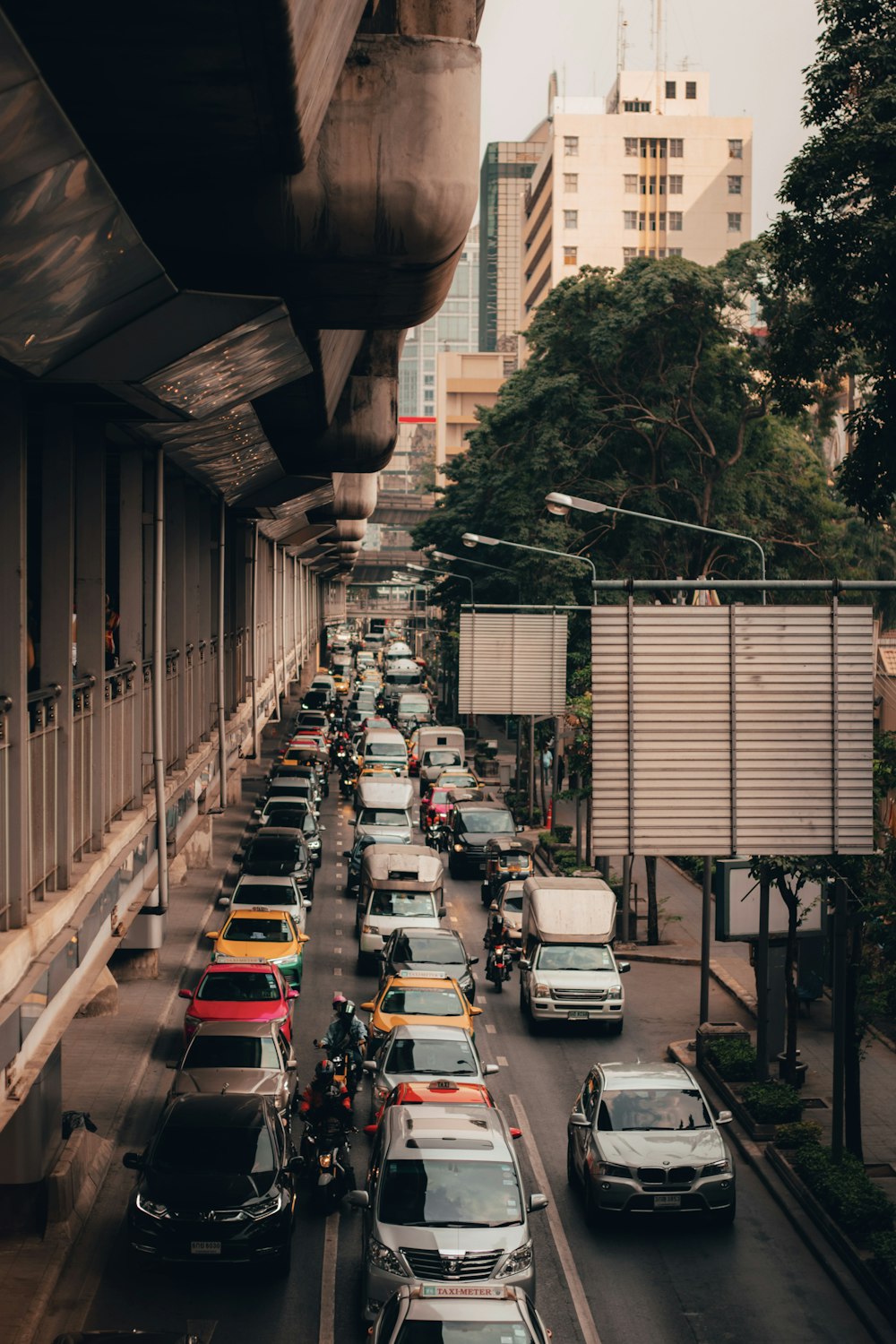 cars in street during daytime