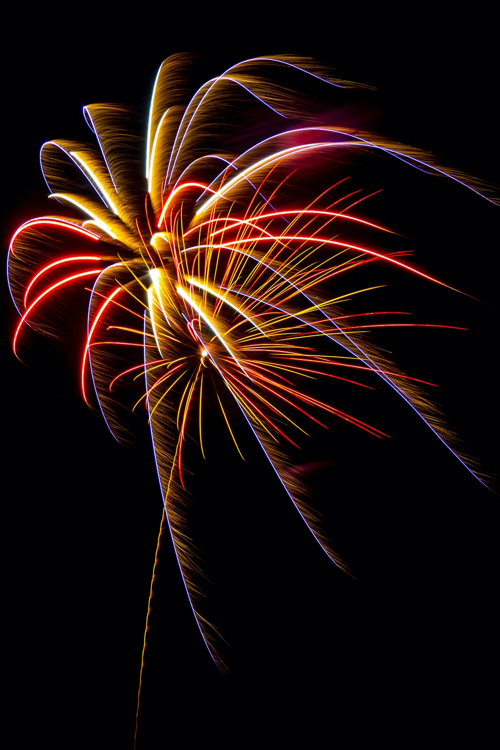 fireworks during night