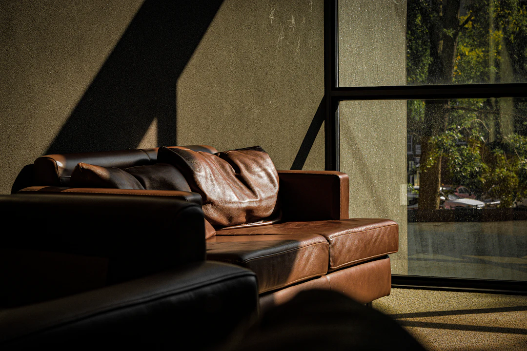 Therapist office couch