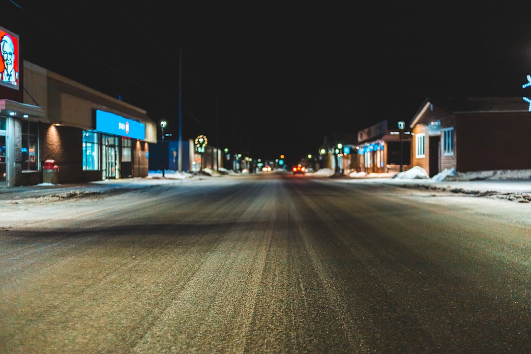 empty road at night