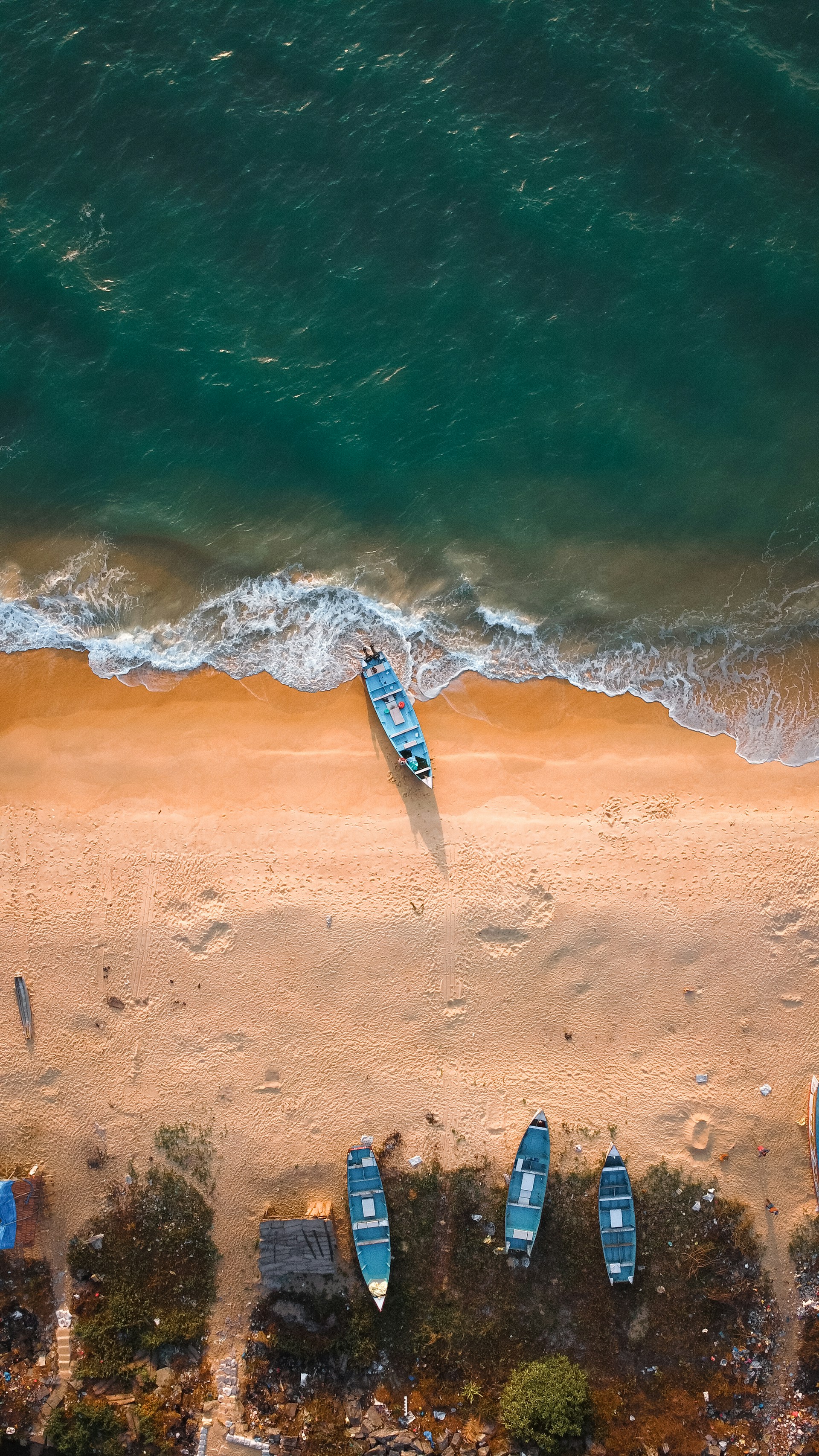 boats at beach