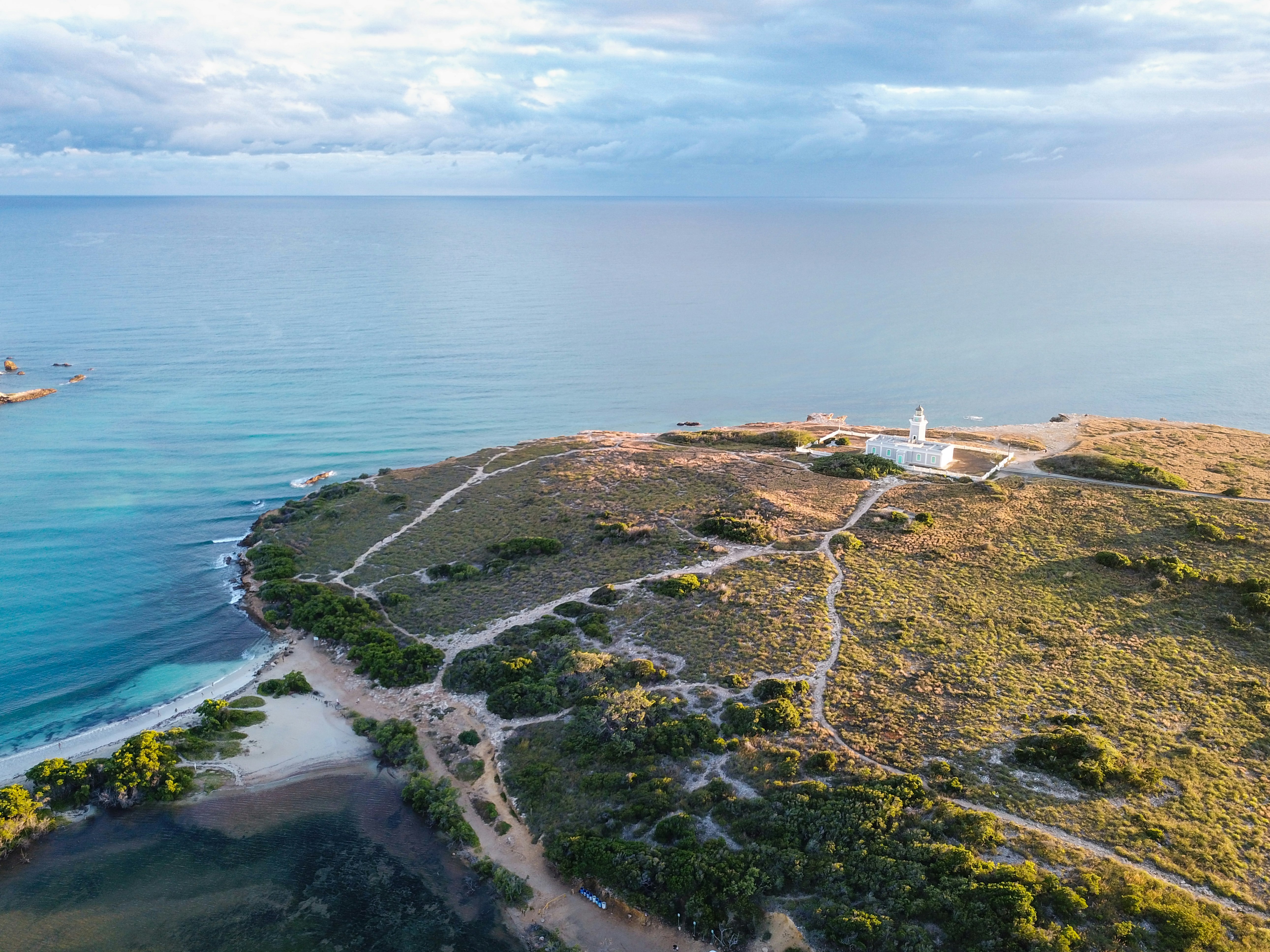 aerial photo of body of water