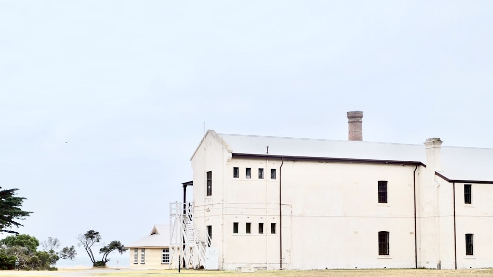 white concrete house