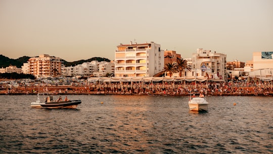 white yacht in Ibiza Spain