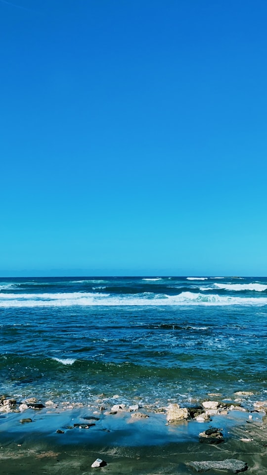 sea waves nder blue sky in Puerto Rico United States