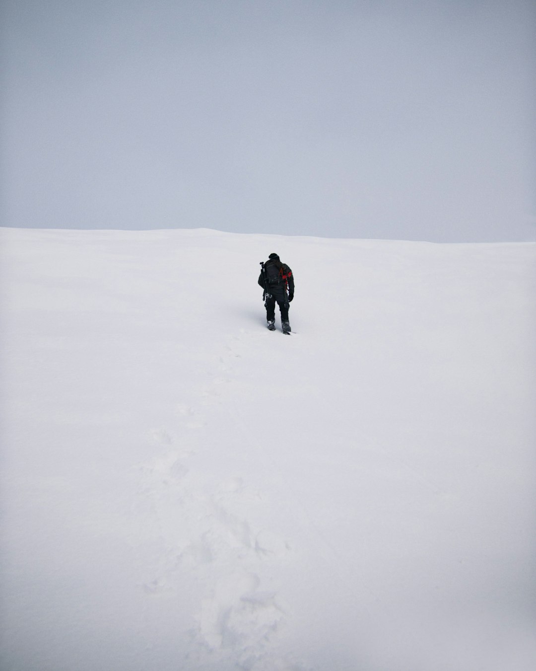 person in snowfield during daytime