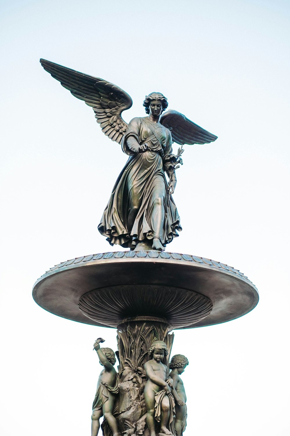 winged woman statue