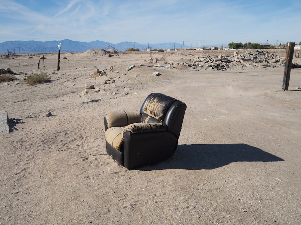 empty recliner sofa