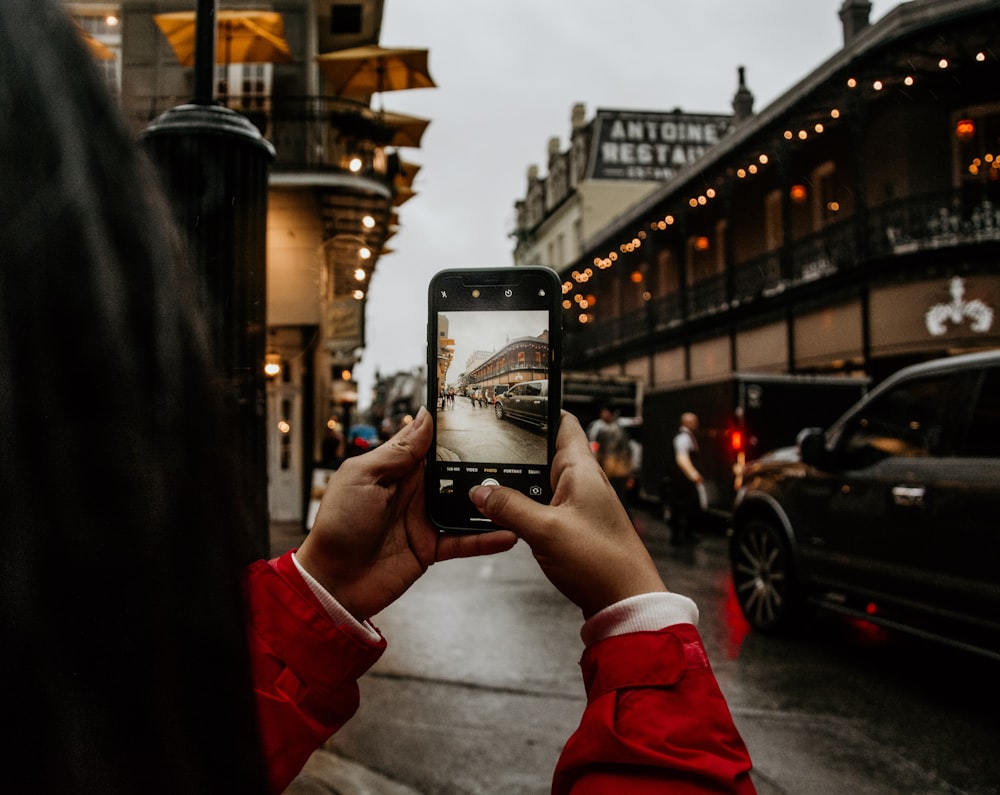 person holding smartphone