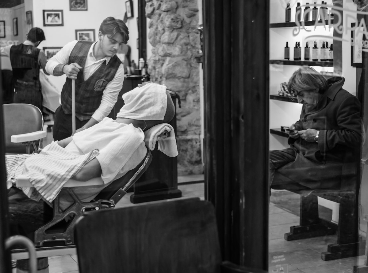 Barbershop interior