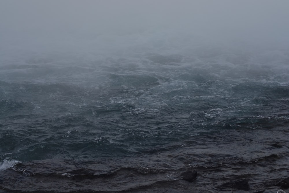 aerial time-lapse photography of rippling water