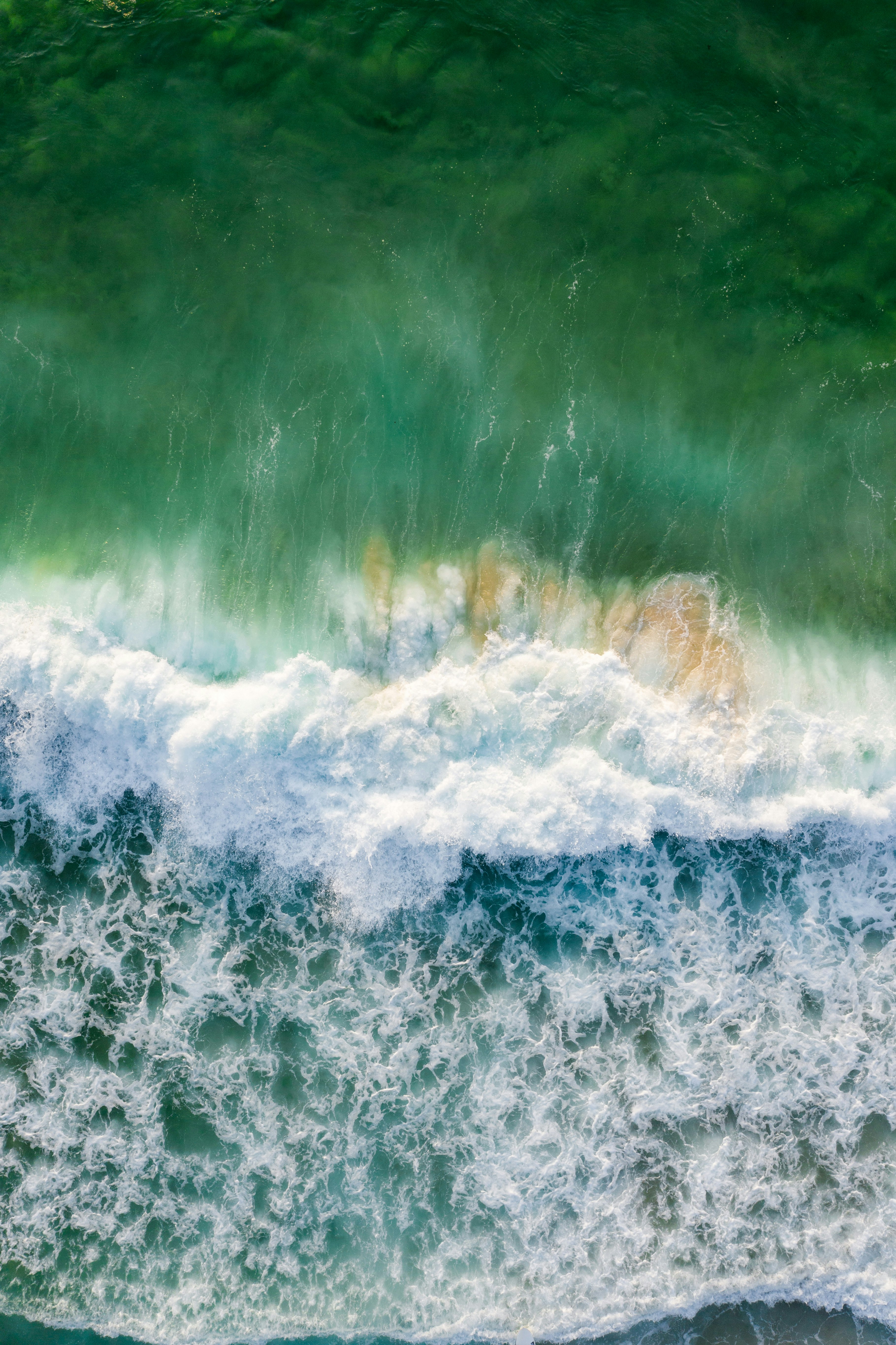 aerial view of sea