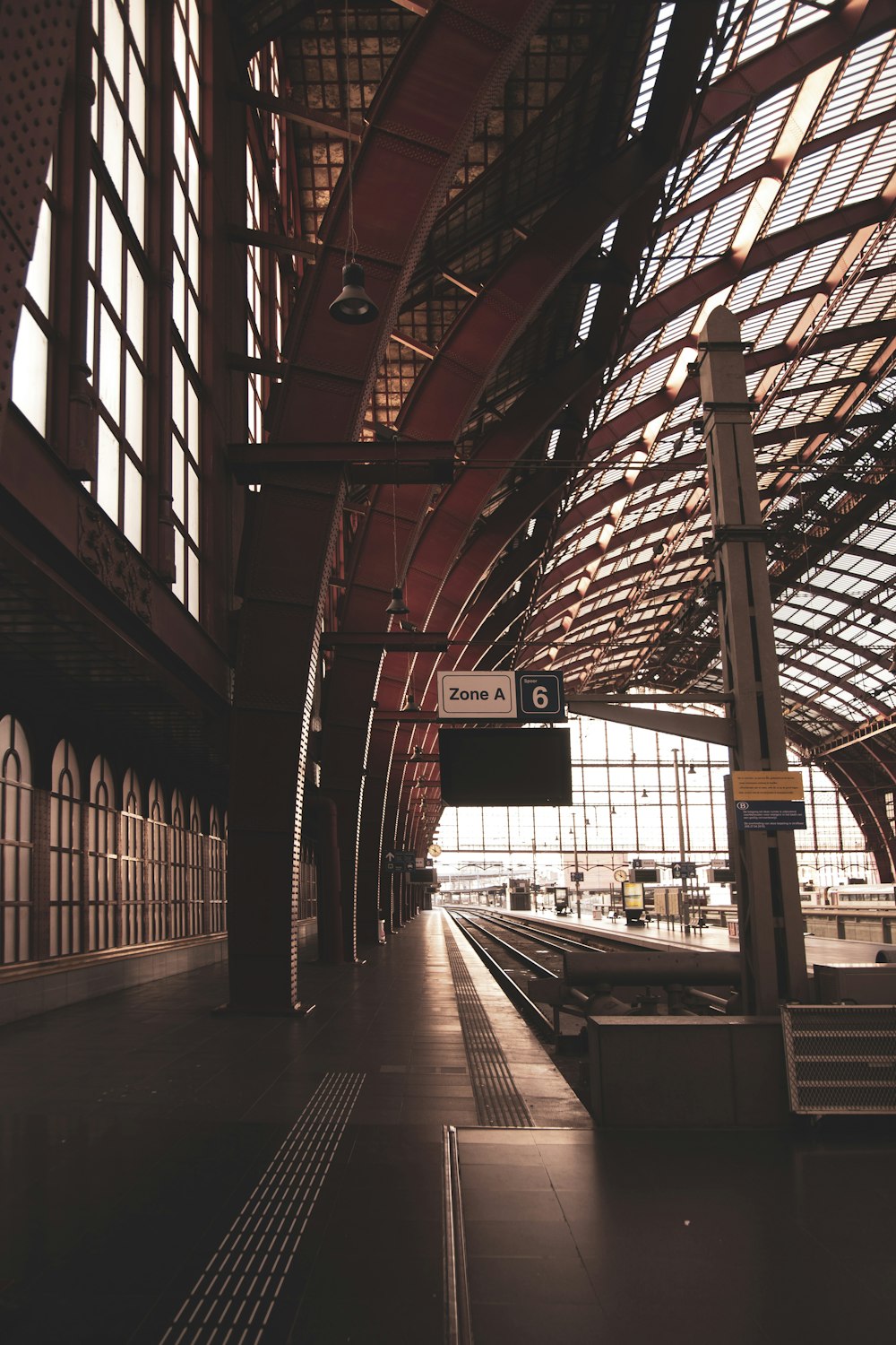 inside train station