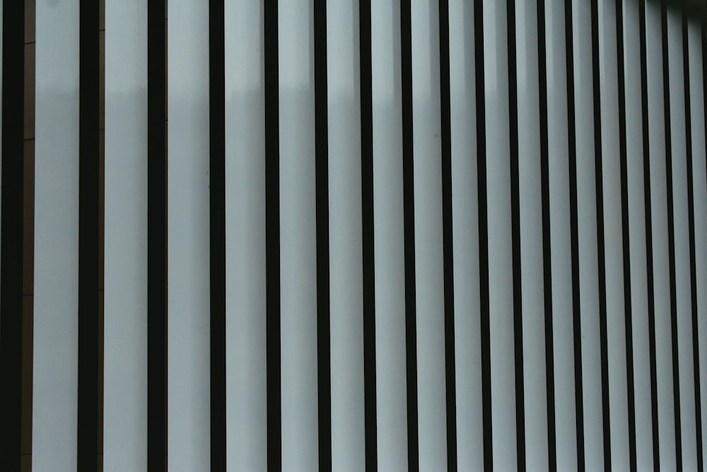 a black and white photo of a metal fence