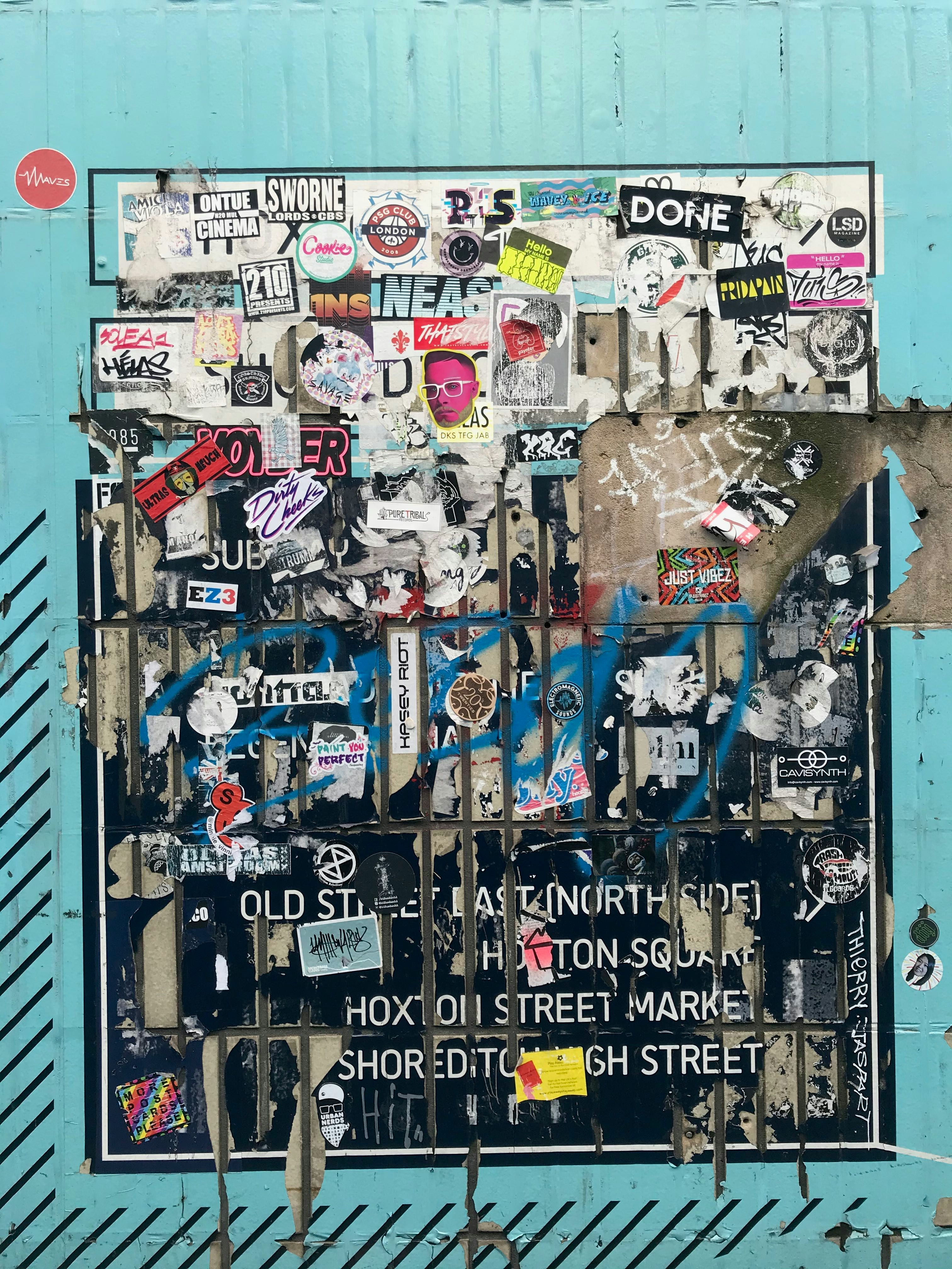 black and white poster