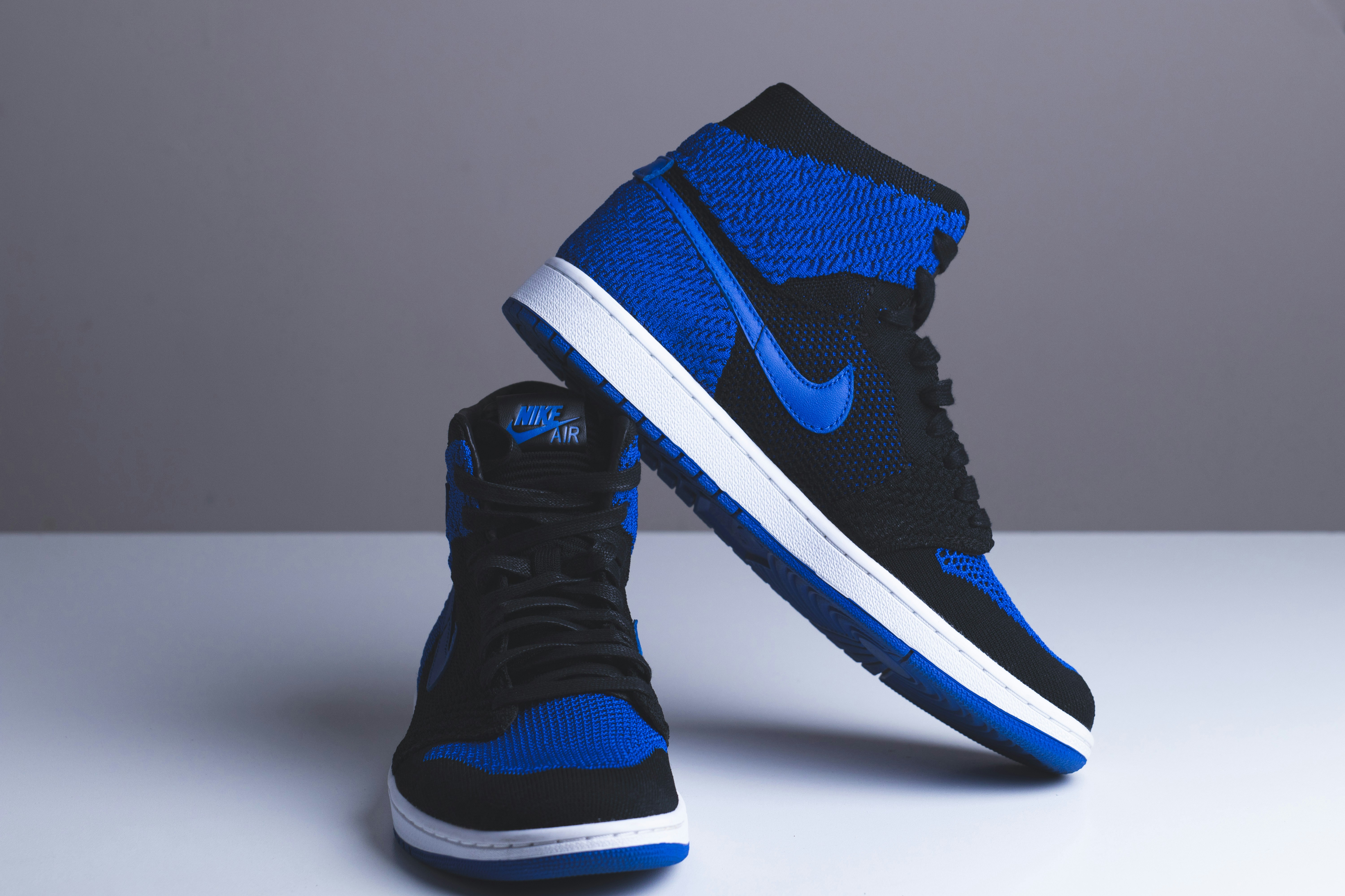 nike shoes high tops blue