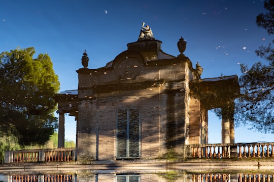 brown concrete building in Parc del Laberint d'Horta Spain