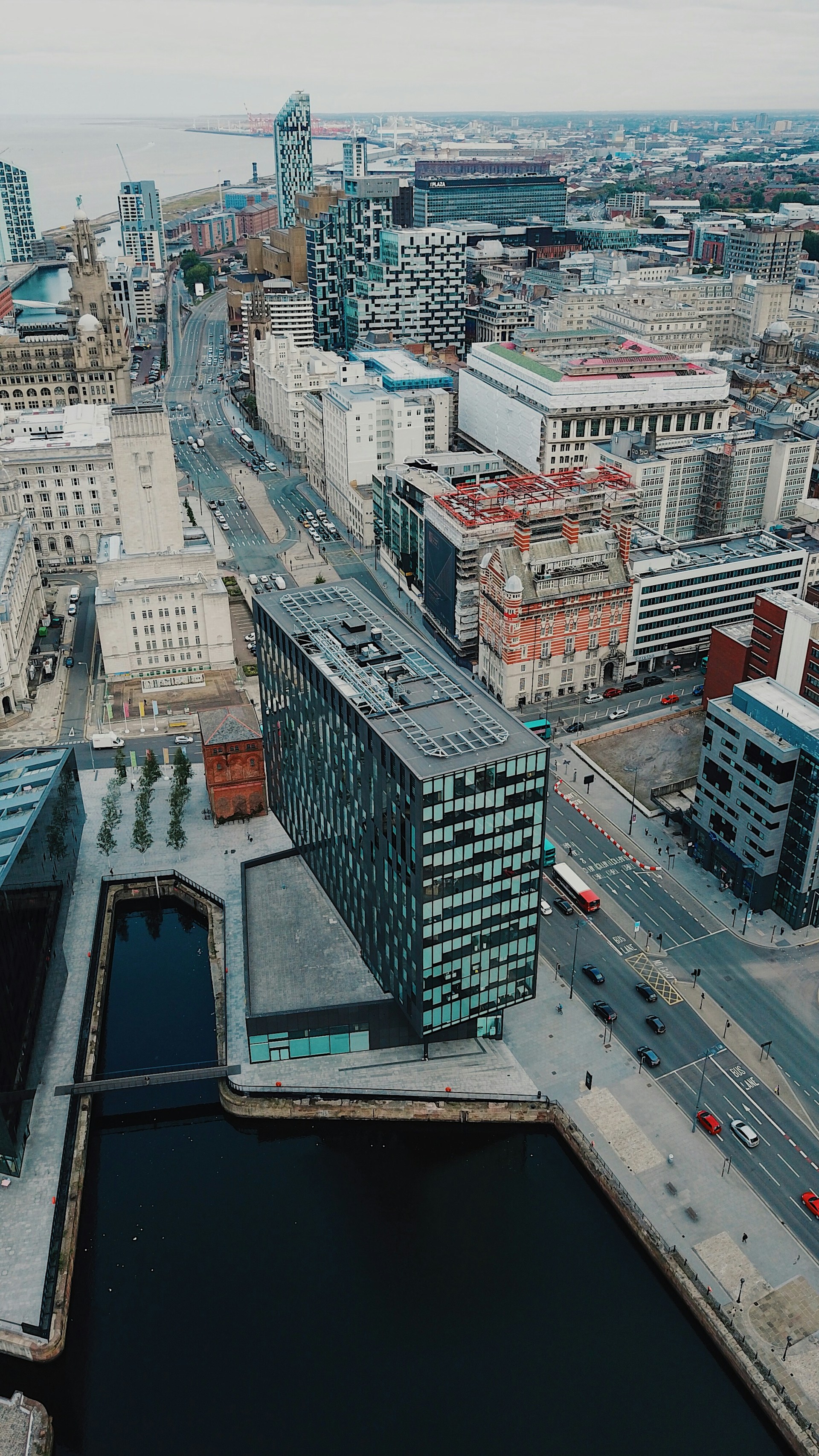 aerial photography of high-rise buildings