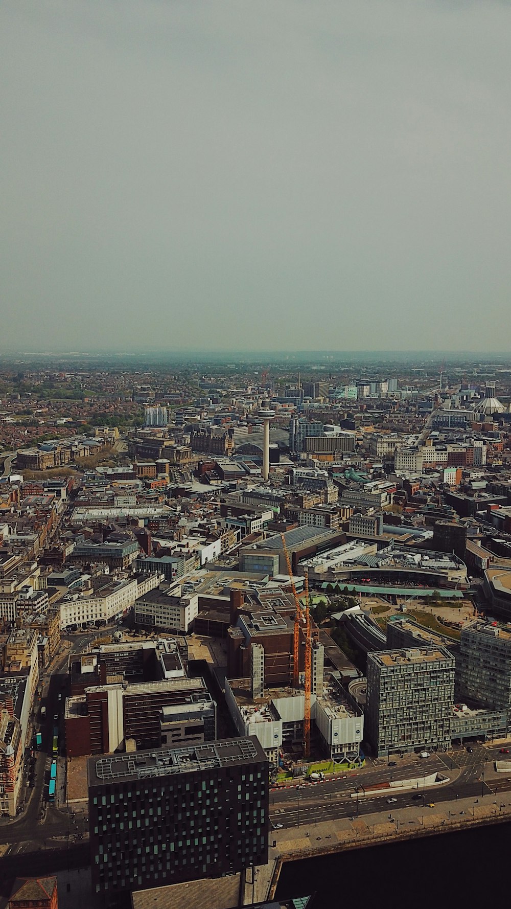 aerial photography of buildings