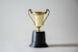 yellow and white trophy