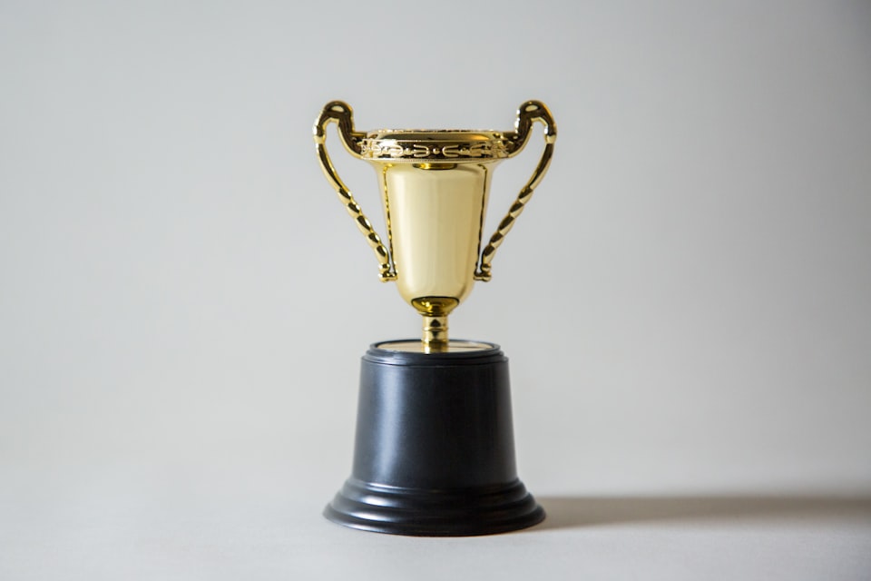 A golden trophy