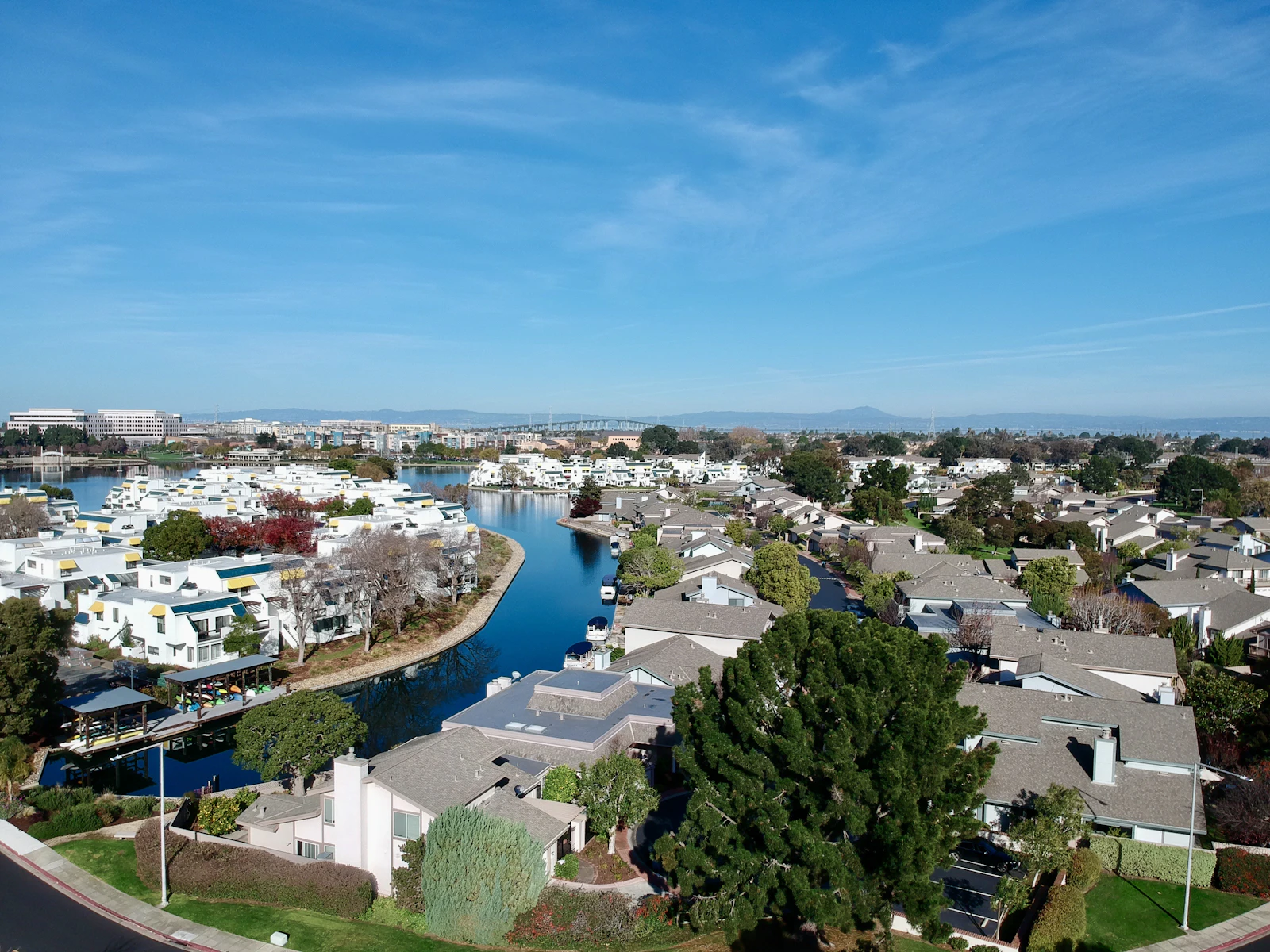 A view of Foster City, CA