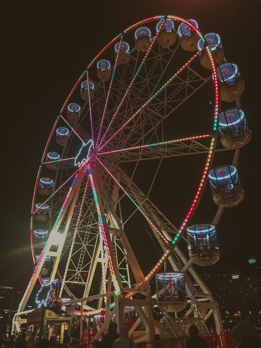 multicolored ferris wheel at night time
