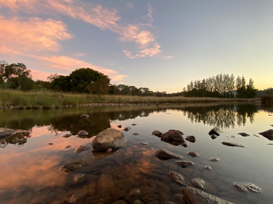 calm body of water in Upper Scamander TAS Australia