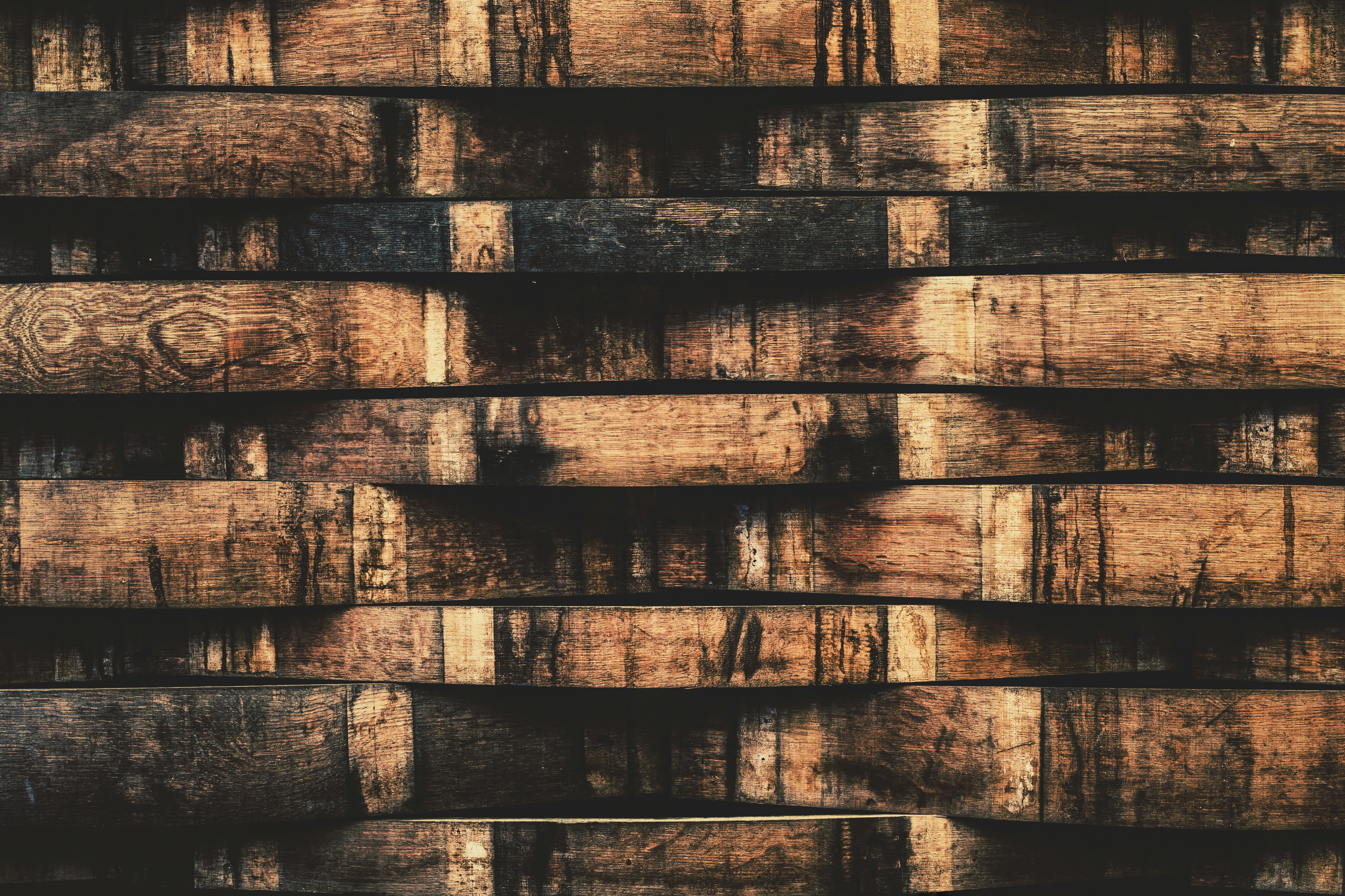 Wine barrel wall display