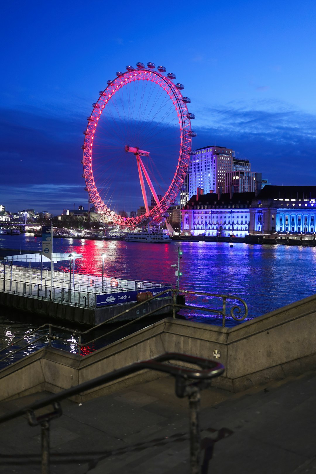 Ferris wheel near body of water