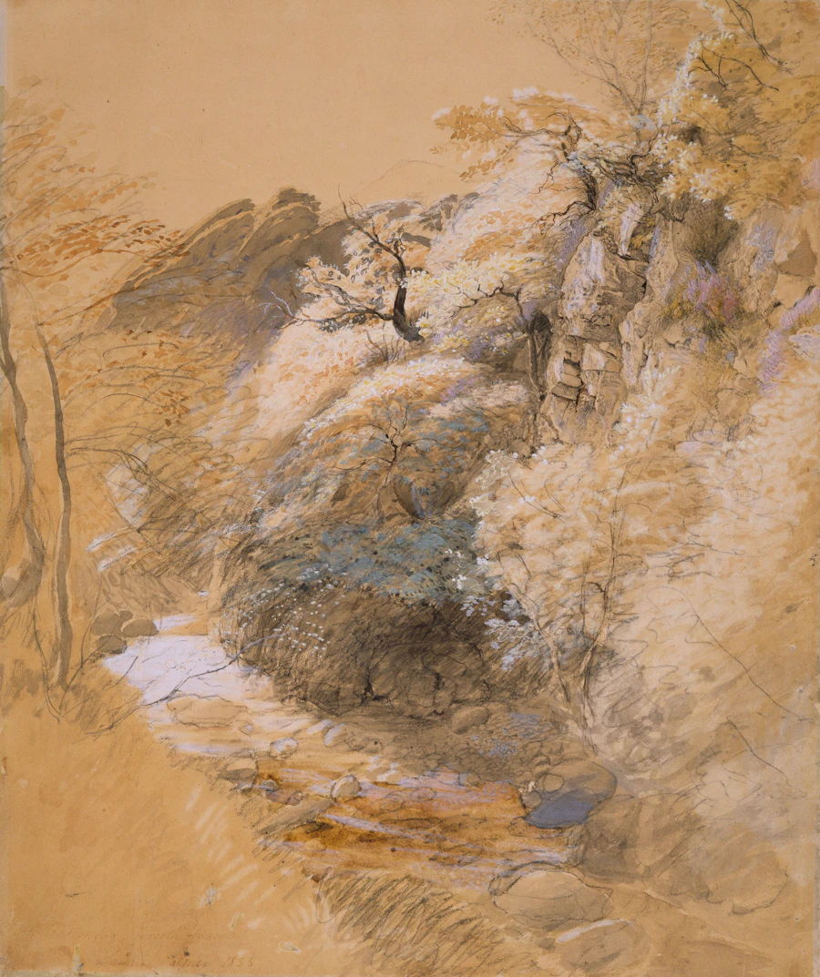 At Festiniog, North Wales, watercolour by Samuel Palmer, 1835