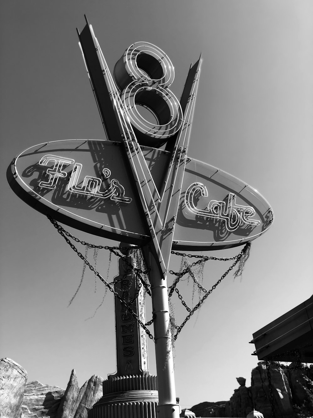 Flo's Cafe signage during day