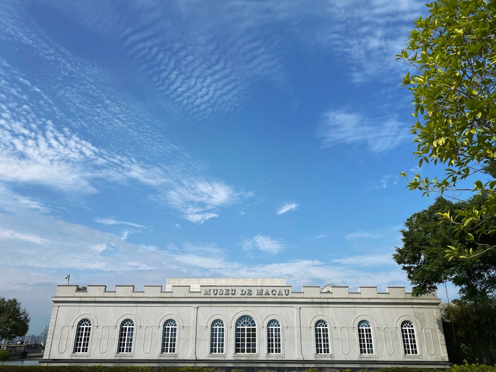 white Museu De Macau building