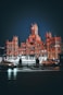 brown building during nighttime