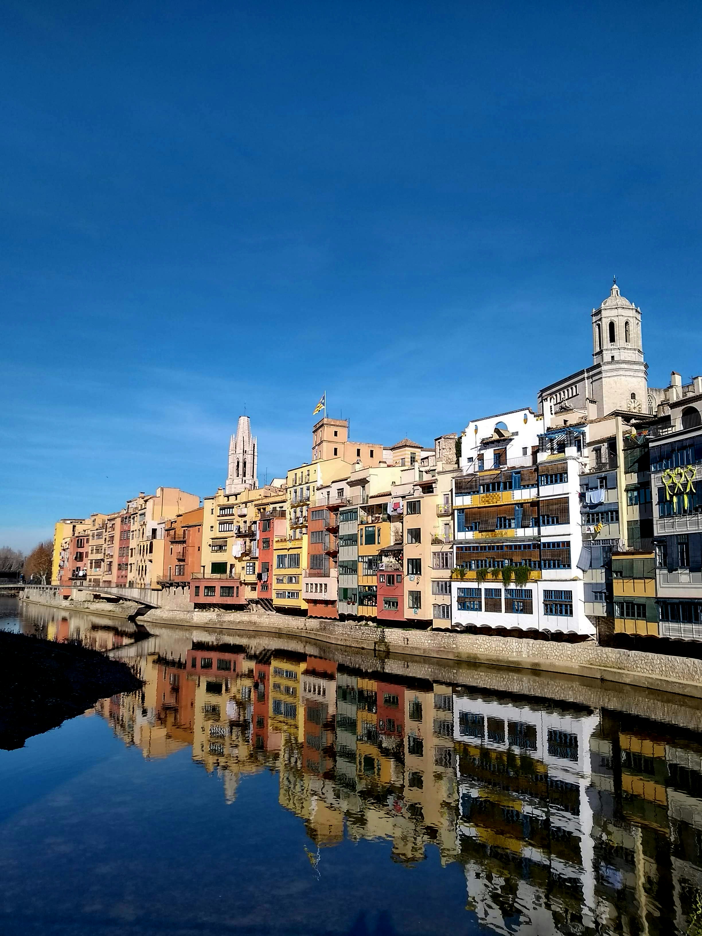 city buildings beside river