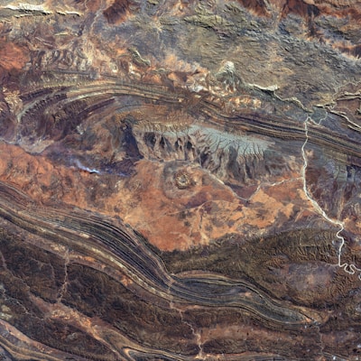 top view photography of landscape
