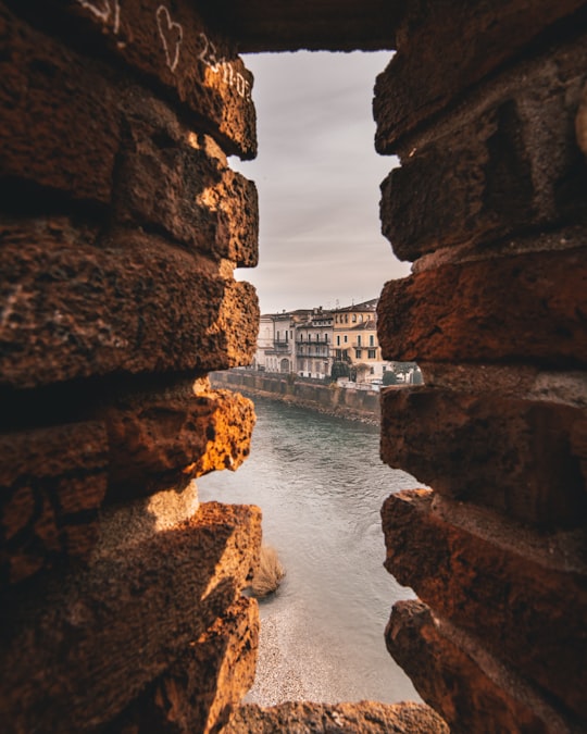 brick wall in Verona Italy