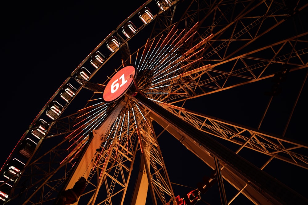 Ferris wheel at night