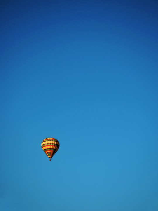 brown hot air balloon in Vang Vieng Laos