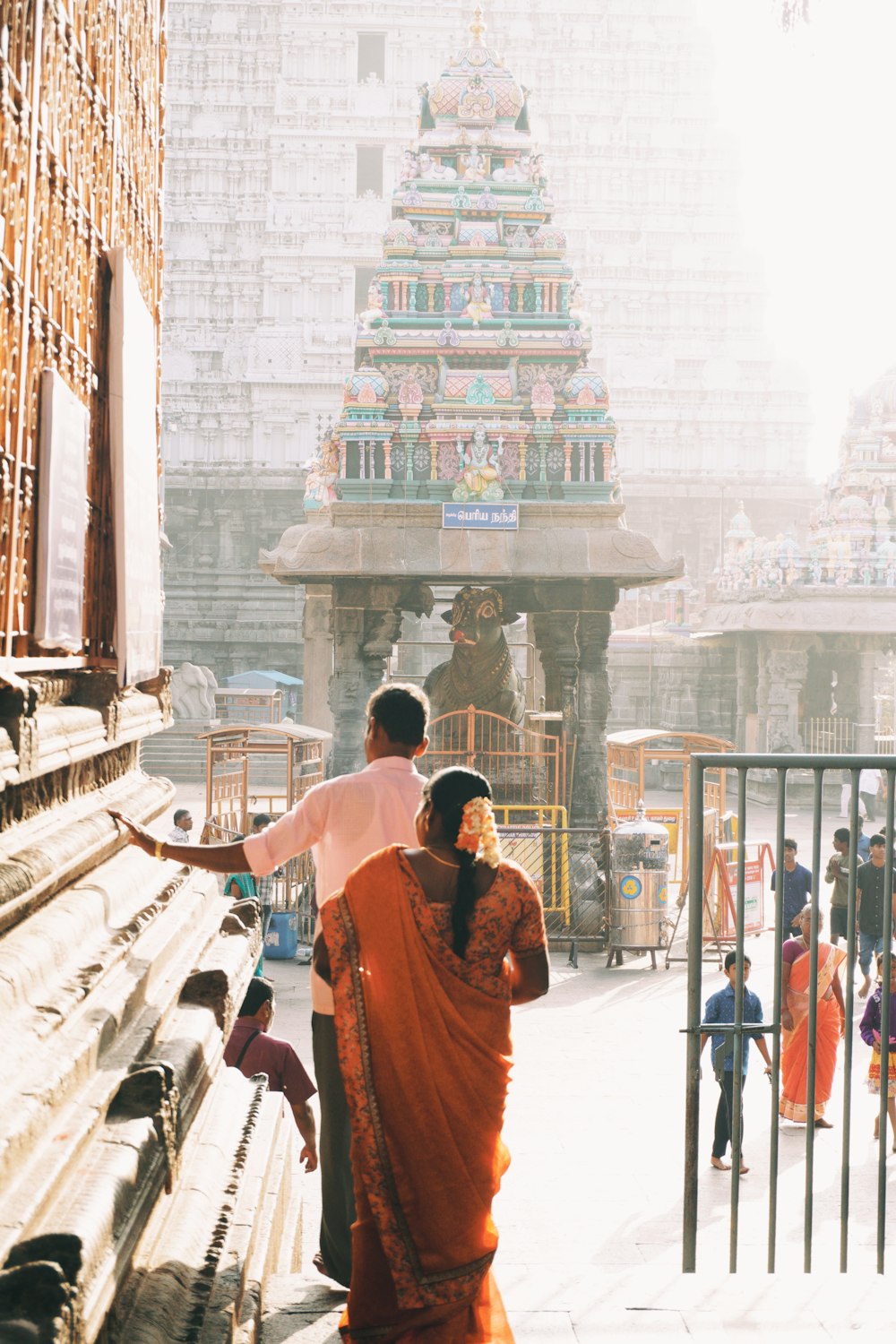 people near temple during daytime