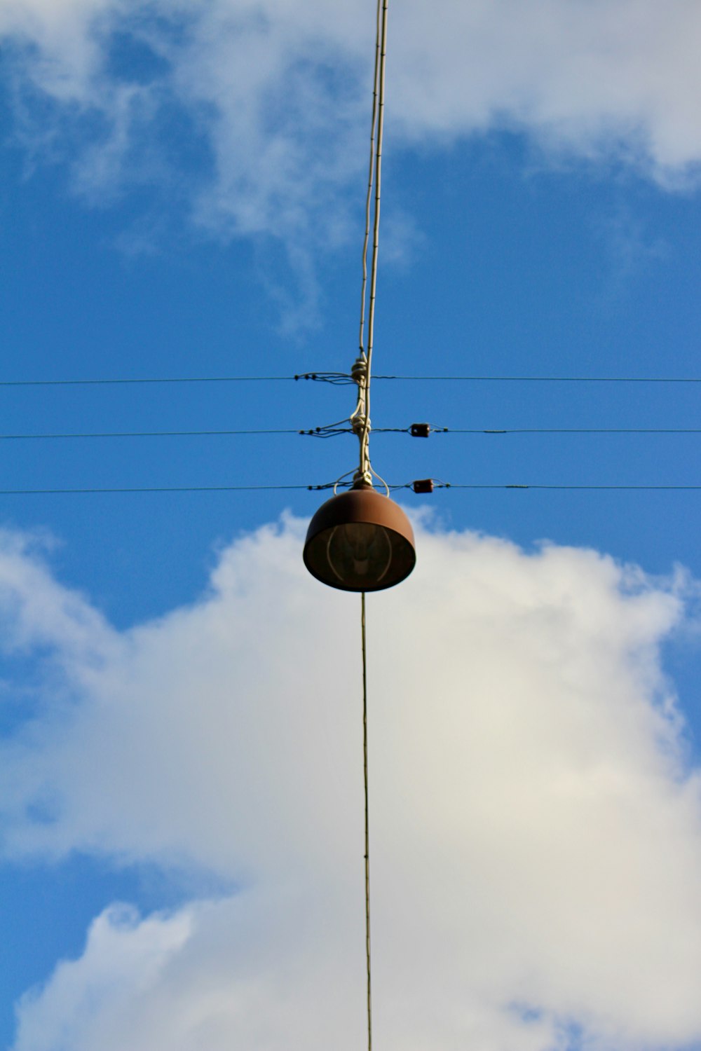 brown street light during daytime