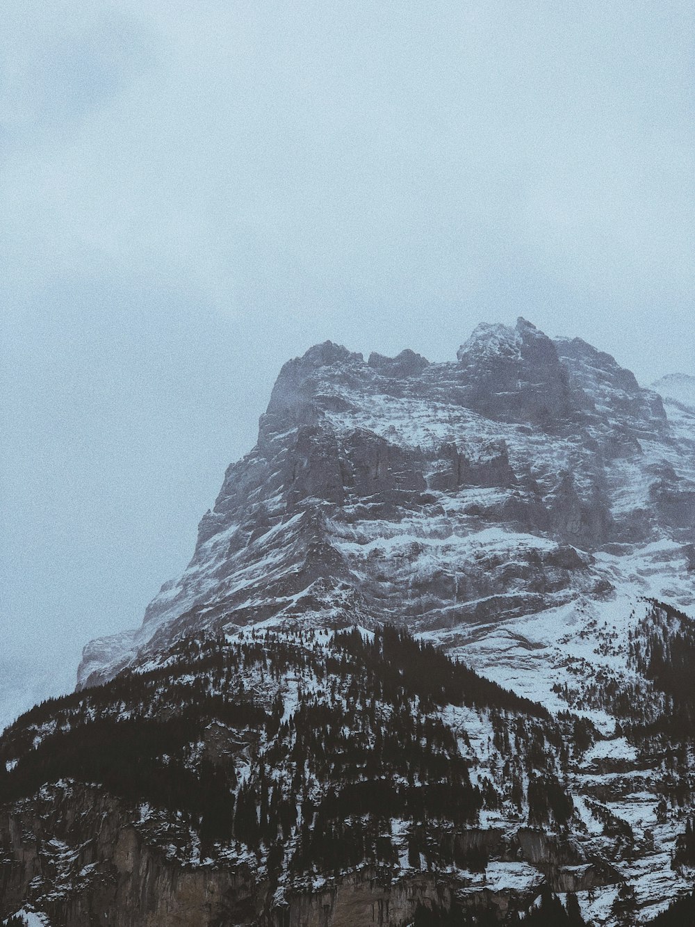 snow covered hills