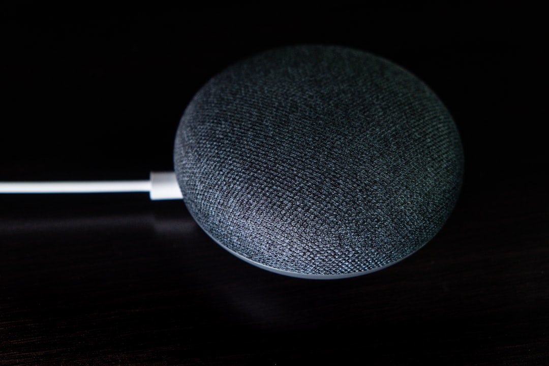 grey google mini speaker