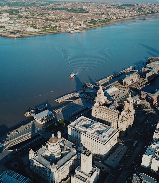 aerial photograph of city