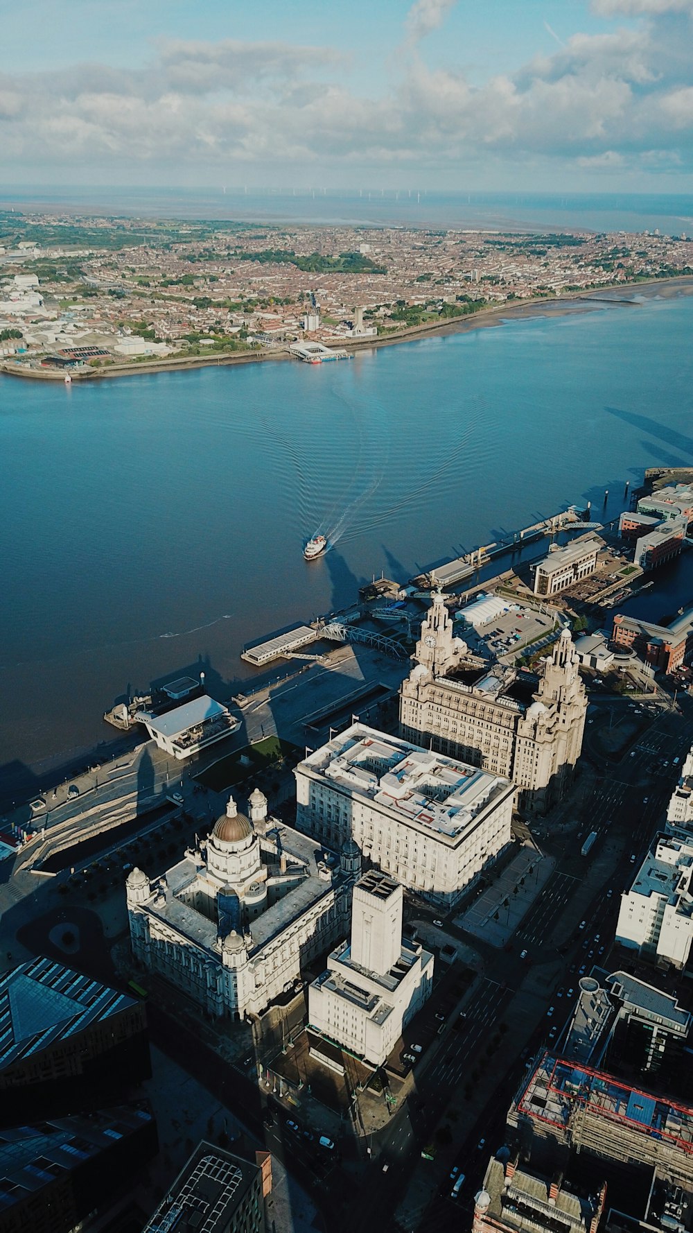 aerial photograph of city