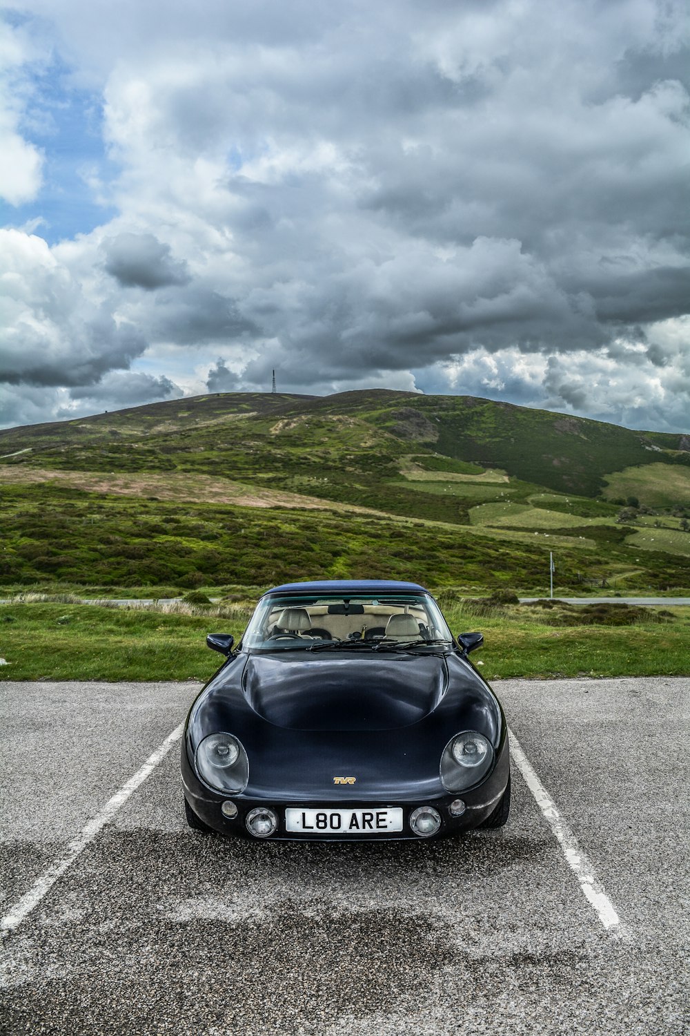 black coupe photograph