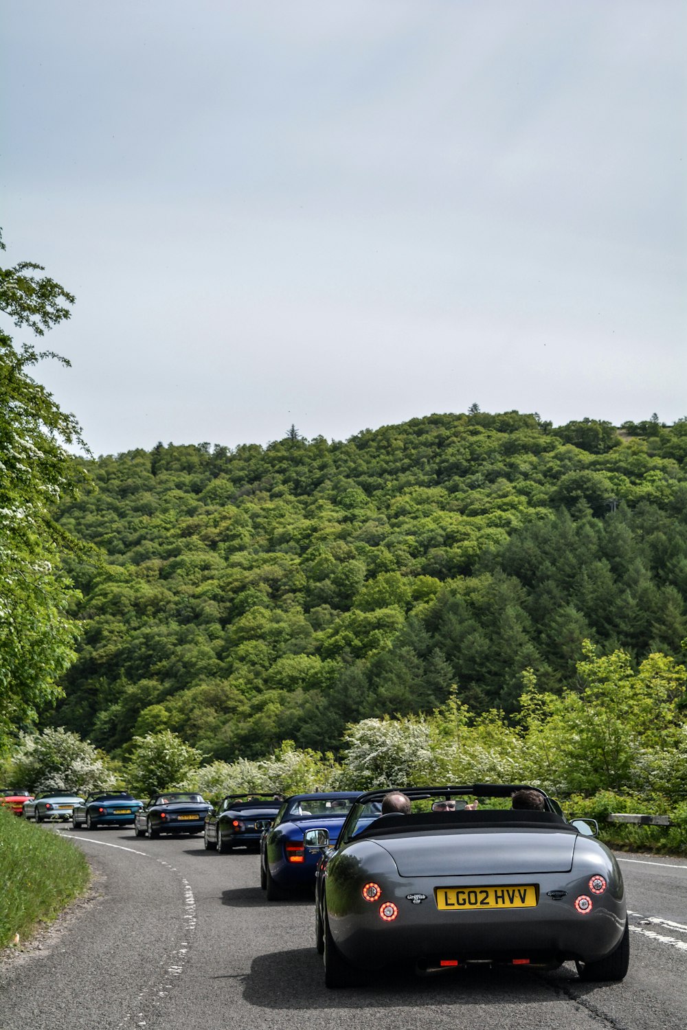 assorted vehicles on roadway during daytime