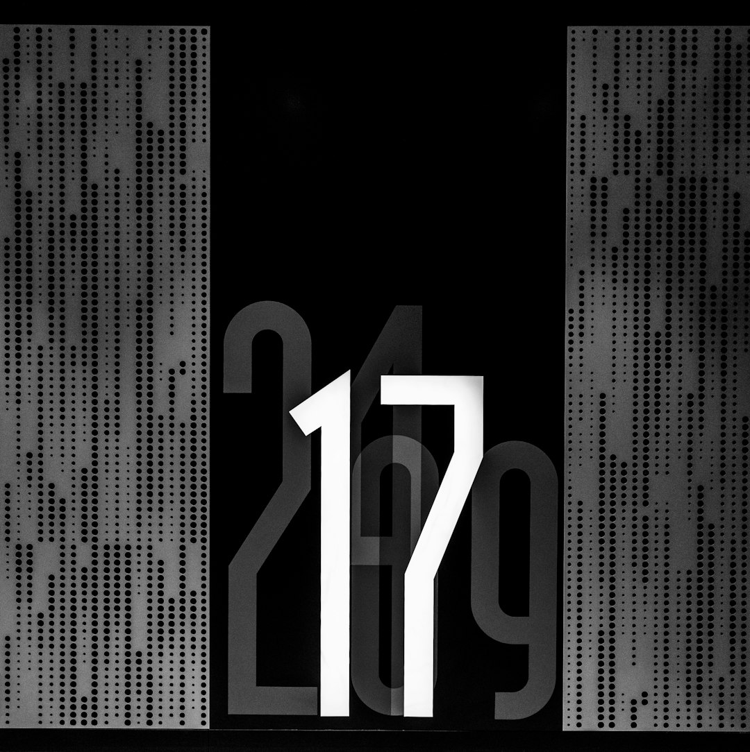 white 17 in black and gray background