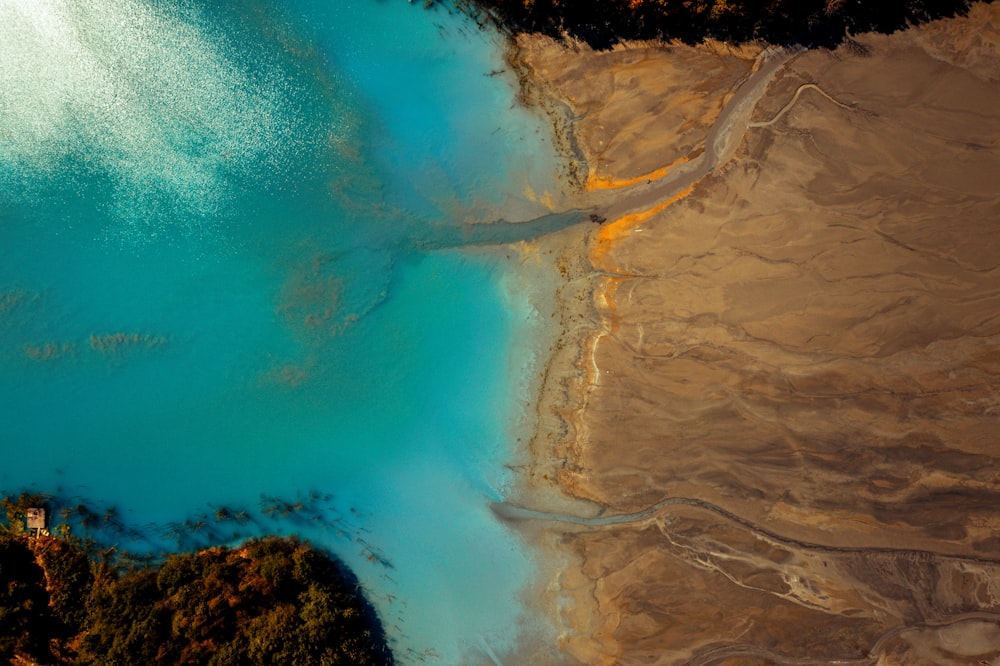 aerial photography of sea