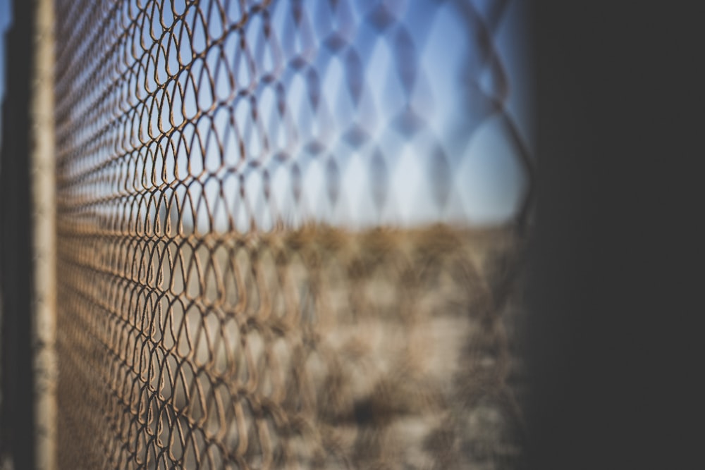 brown wrought iron fence